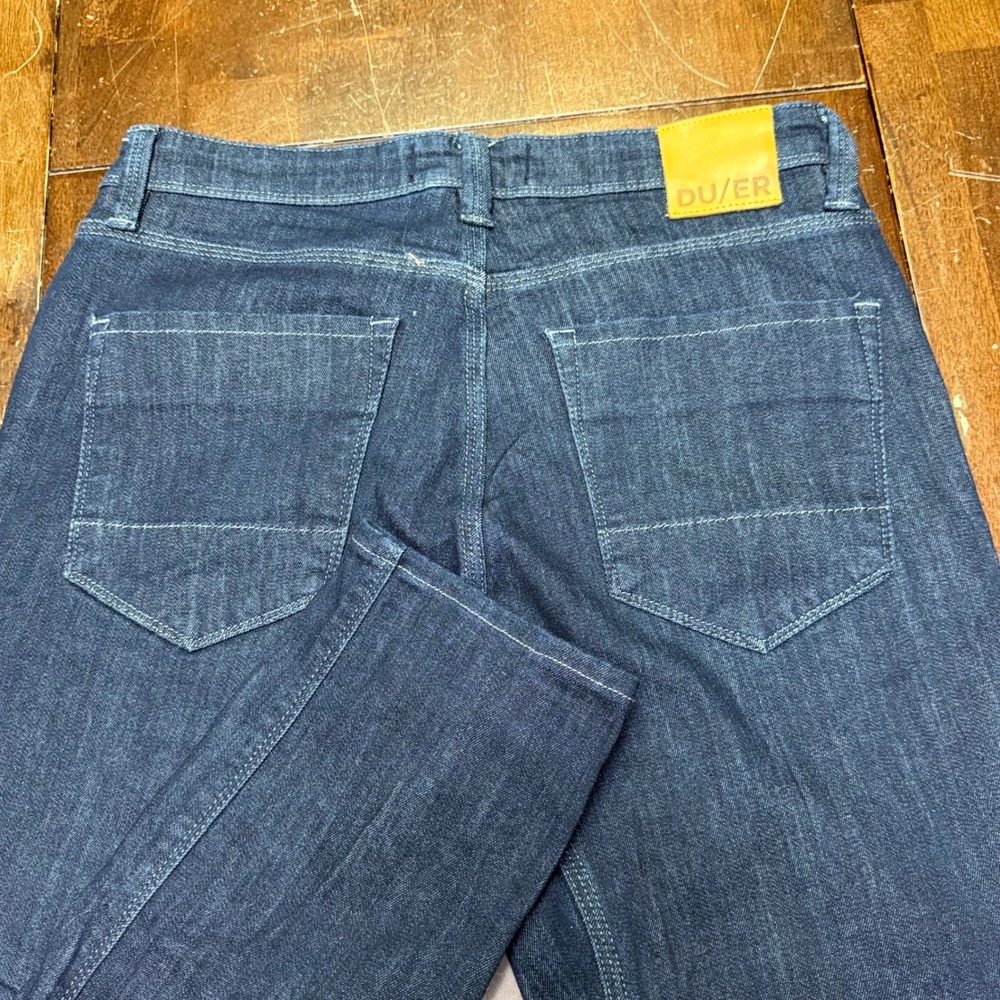 DU/ER L2X Slim Fit Jeans Mens Fits 31x30 Indigo Blue Performance Denim MFLS3001
